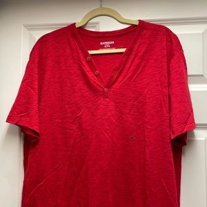 Express Mens Henley Tee. XL. Never worn